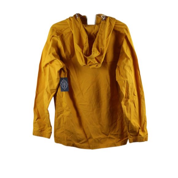 St John's Bay Yellow Men's Hooded Drawstring Anorak Jacket Front Zip Large 009 - Picture 6 of 6